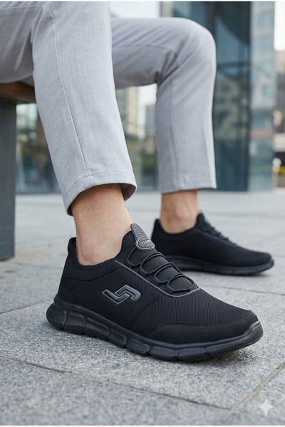 Jump 15529 Μαύρα ανδρικά αθλητικά παπούτσια Comfort Memory Sole