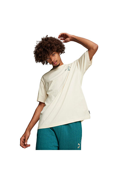 Puma Ανδρικό μπλουζάκι μπλε casual στυλ με γραφικά 62800687