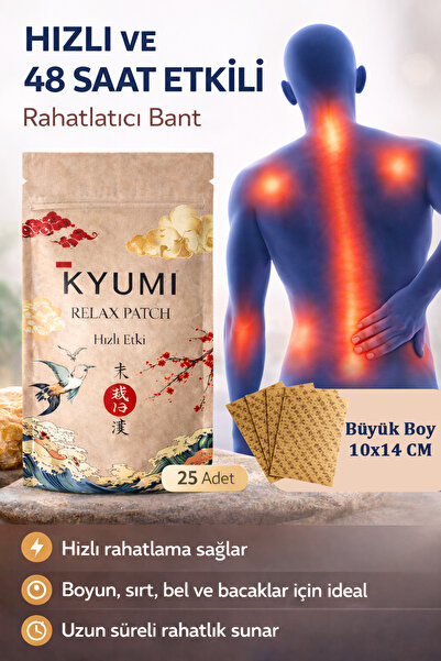 Kyumi Ağrı Bandı Sırt Bel Omuz Boyun Bacak Diz Karın Ağrısı için Hızlı Etkili...