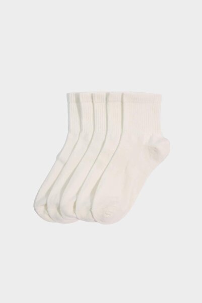 DeFacto Women's Comfortable Elastic 5-Piece Cotton Socks G7446Axns