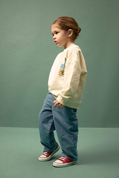 DeFacto Pantaloni din denim cu talie elastică pentru bebeluși băieți G6875A526SP