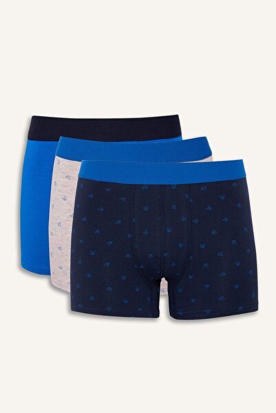 DeFacto Regular Fit με τύπωμα Σετ μπόξερ 3 τεμαχίων G4673AX25WN