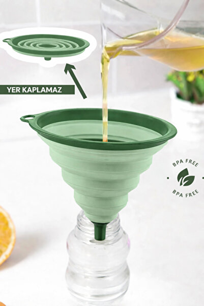 Melkan Home Katlanabilir Huni Akordiyon Huni, Yer Kaplamaz Silikon, Kolay Kul...