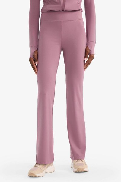 DeFacto Stretch Fabric Airtech Flare Fit High Waist Spanish Leg Soft Touch Sportsman Pants B3988A