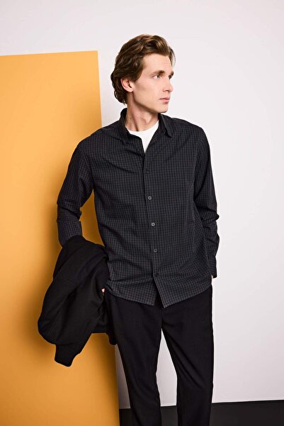 DeFacto Regular Fit Baskılı Gömlek F9871AX26SP