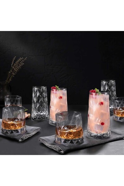 Paşabahçe 420855 8 قطع -420194 8 قطع على شكل أوراق