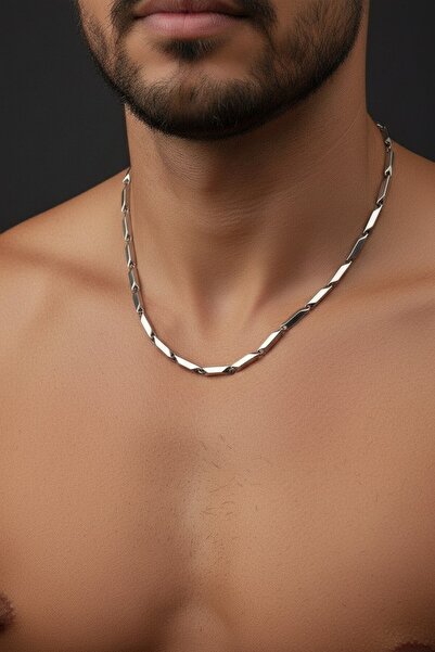 ATALYA ACCESSORY تشويه الصلب التيتانيوم الرامي سلسلة الرجال قلادة تشويه الصلب...