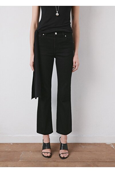 MANGO Woman Sienna flare crop jean pantolon