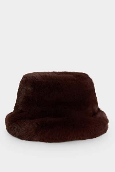 DeFacto Kadın Suni Kürk Bucket Şapka G8396AX25WN