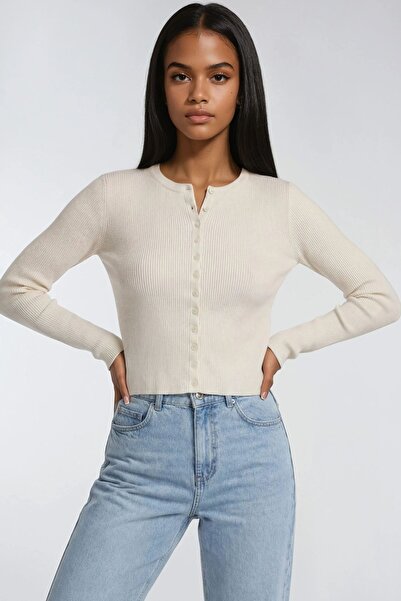 Hiccup Cardigan tricotat Mixray slim fit ribat cu nasturi