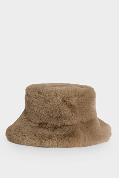 DeFacto Kadın Suni Kürk Bucket Şapka G8396AX25WN