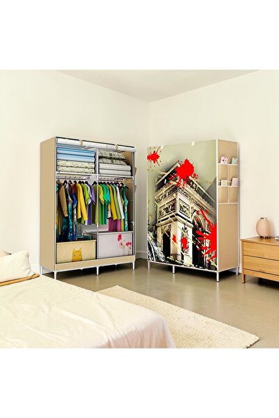 Vision Portable clothes organizer (wardrobe) - beige color