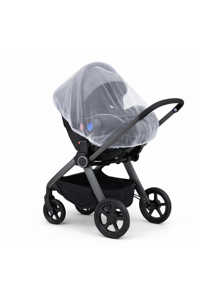 RUKİYE YAVUZ Pamuk Pazen Baby Stroller Fly Screen Protective Tulle – Summer Protection, Micro Perforated White Color
