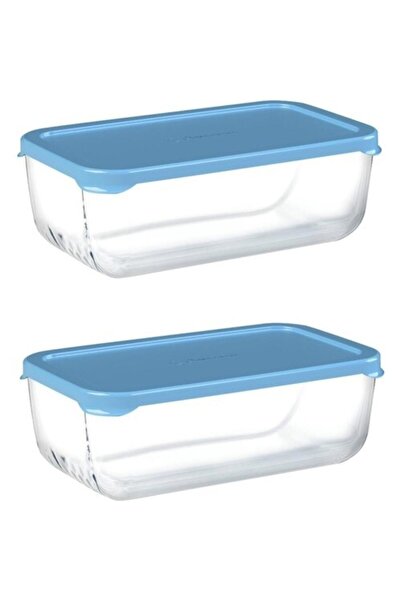 Paşabahçe 53743 2'li Snowbox Saklama Kabı Mavi Kapaklı
