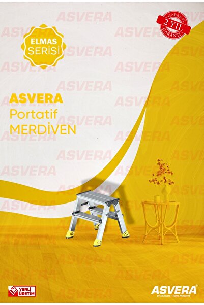 ASVERA ALÜMİNYUM 2+2 ÇİFT ÇIKIŞLI MERDİVEN