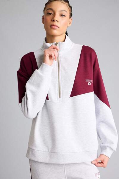 DeFacto Aırtech NBA Boston Celtics Oversize Fit Yarım Fermuarlı Modal Sporcu ...