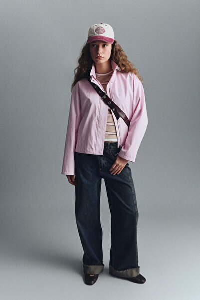 DeFacto 100% Βαμβάκι Barrel Fit Ψηλόμεσο τζιν παντελόνι F8238AX25AU