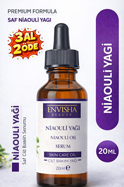 Envisha Beauty Nioli Yağı %100 Doğal Bitkisel Yağ Niaouli Essential Oil 20 ML