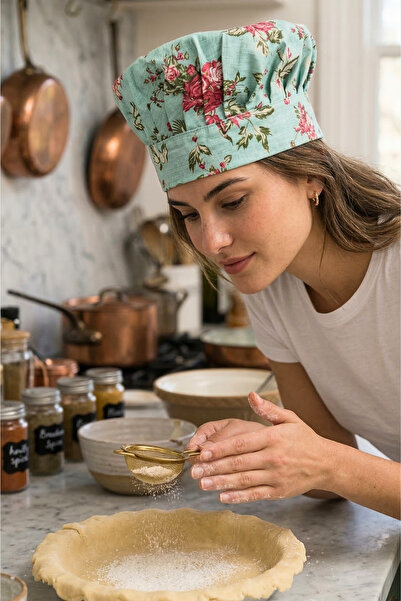 sevilya Adjustable Chef's Beret Adjustable Chef's Hat Chef Hat Patterned Chef...