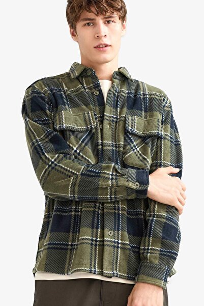 DeFacto Checkered Polar Shirt F0104Ax25Wn