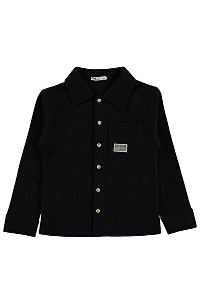 Civil Boys Basic 10-13 Years Old Shirt - Black