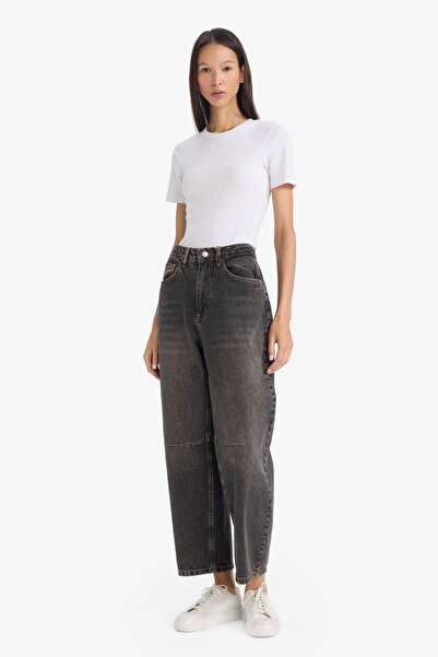 DeFacto Джинси бочкоподібного крою з високою талією, 100% бавовна, F7691AX25AU