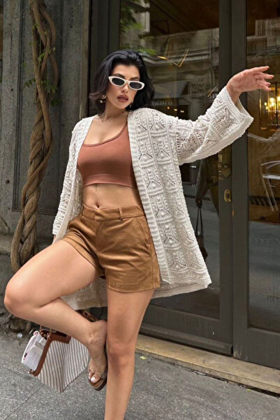 Noa&Noa cu model Cardigan tricotat – Eleganță crem