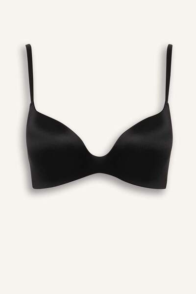 DeFacto Μπλουζάκι με σατέν με μισό γέμισμα χωρίς εσώρουχα F7607AX25WN