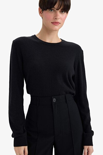 DeFacto Regular Fit Crew Neck Wool Sweater (25 Wn)