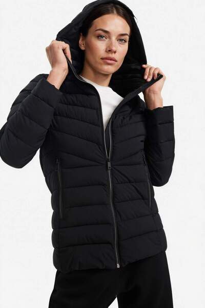 DeFacto Jachetă impermeabilă Regular Fit K cu glugă cu buzunar cu fermoar E92...