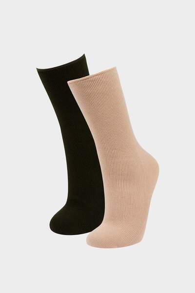 DeFacto Women's Thermal 2-Pack Thermal Winter Socks F8876Axns