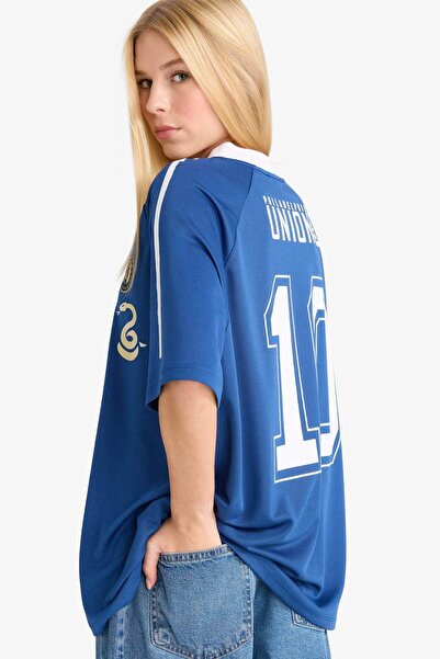 DeFacto MLS Oversize Geniş Kalıp Sırt Baskılı Kısa Kollu Tişört G0481AX25AU