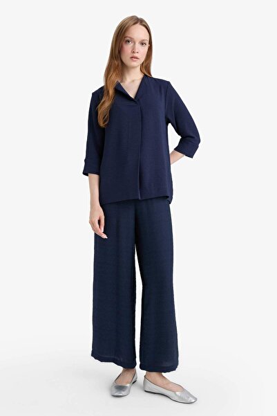 DeFacto ريلاكس فيت بنطلون كابري واسع الساق G1552AX25HS