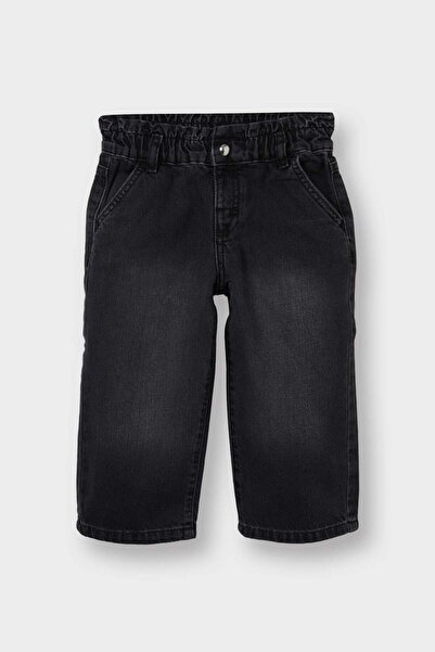 DeFacto Wide Leg Beli Lastikli Jean Pantolon Kız Bebek F1829A525AU