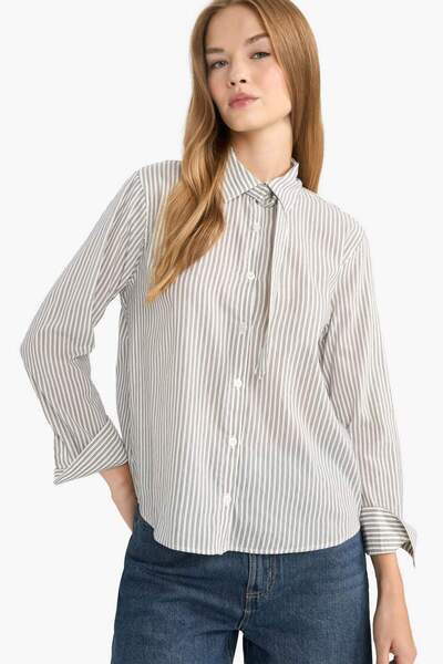 DeFacto Сорочка з довгими рукавами Regular Fit Bengalin G1547AX25AU