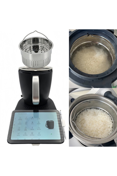 Choice رف بخار من الفولاذ المقاوم للصدأ TM7 لإناء Thermomix TM7 TM5 TM6 سلة ط...