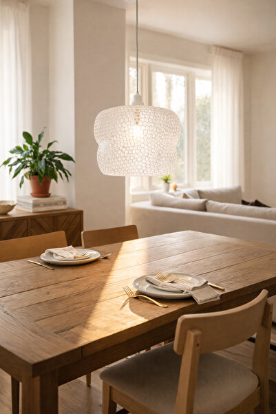 FMA Mesh Modern Dokulu,Pinterest Özel Tasarım Sarkıt Avize (E27)