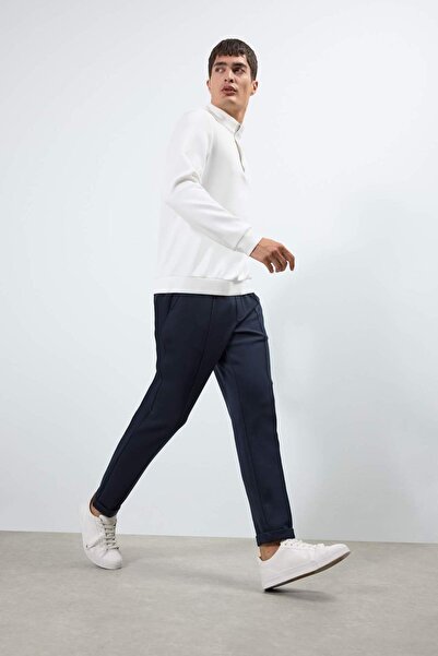 DeFacto بنطلون جوجر فيت ذو الساق المستقيمة من قماش سكوبا دايفر F0408AX25AU