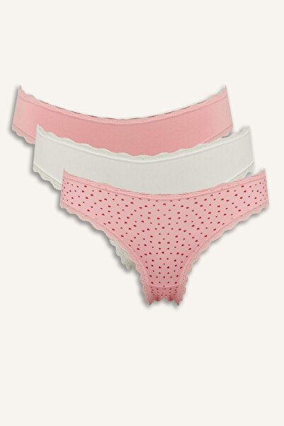 DeFacto 3lü Brazilian Külot Fall in Love E4214AX25SP