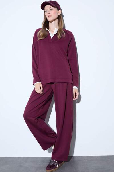 DeFacto Barrel Fit Straight Leg Pants F9575Ax25Au