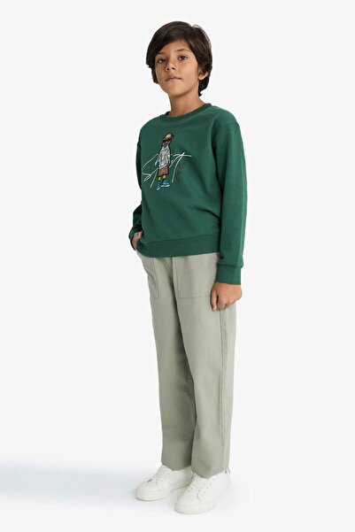 DeFacto Široki standardni gabardin pantaloni za dečake F2478A825AU