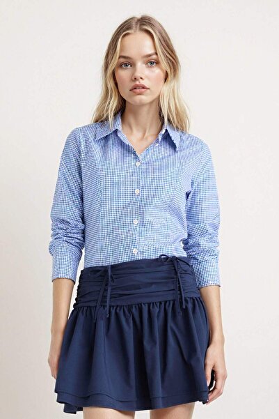 DeFacto Fitted Poplin Uzun Kollu Gömlek G0996AX25AU