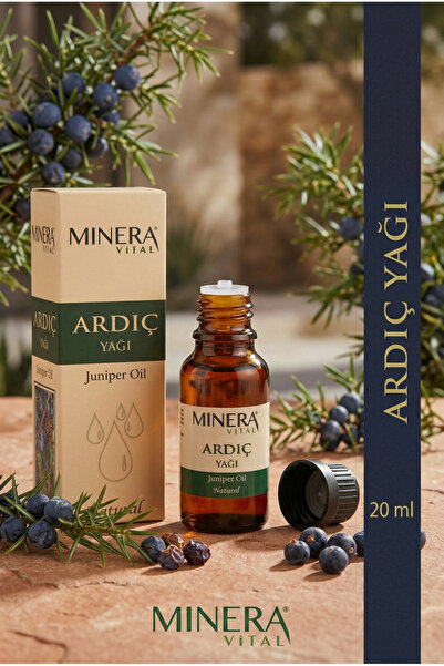 MİNERA VİTAL Ardıç Yağı 20 ml (Juniper Oil) Damlalıklı Cam Şişe
