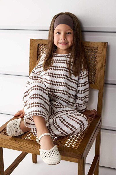 DeFacto Baby Girl Crew Neck Striped Sweatshirt G1378A525Au