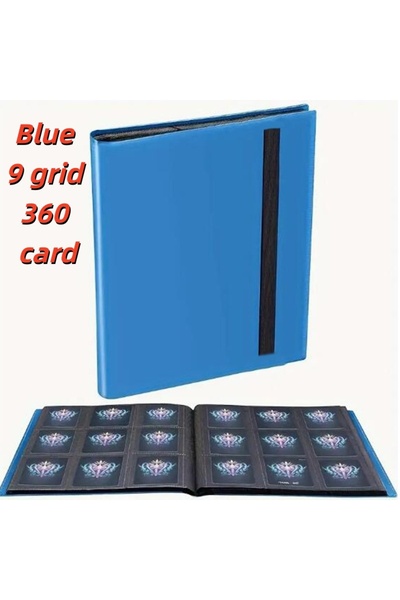 Choice7 Blue 9 grid-360 160/360/480/540 Cards Capacity Pocket Holder Binders ...