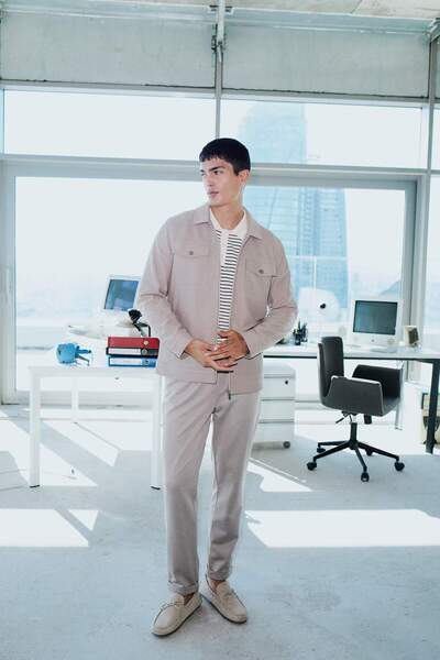 DeFacto Jogger Fit Waist Lace-Up Elastic Stretch Fabric Double Leg Pants with...