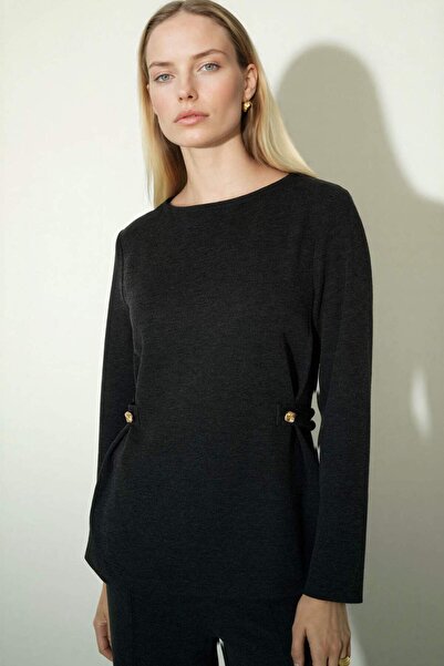 DeFacto Regular Fit Kayık Yaka Pique Long Sleeve T-Shirt G3393Ax26Sp