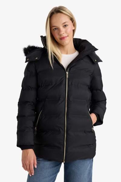 DeFacto Sıcak Tutan Su İtici Regular Fit Kapüşonlu Parka F7424AX26SP