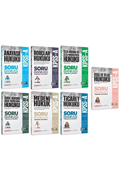 İndeks Akademi 2026 KPSS A Grubu Hukuk Soru Bankası 6 li Set Yayıncılık