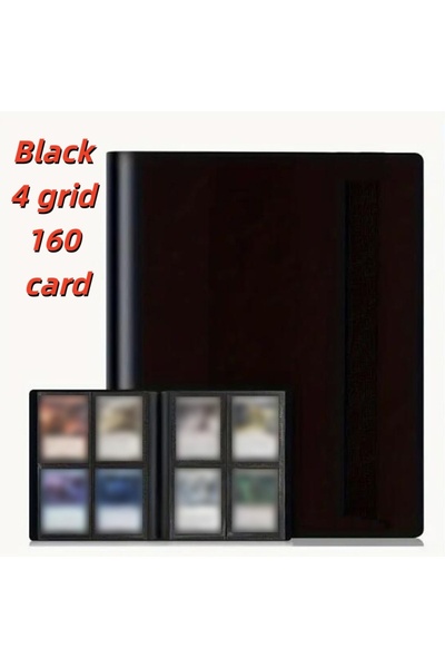 choice2 Black 4 grid-160 160/360/480/540 Cards Capacity Pocket Holder Binders...